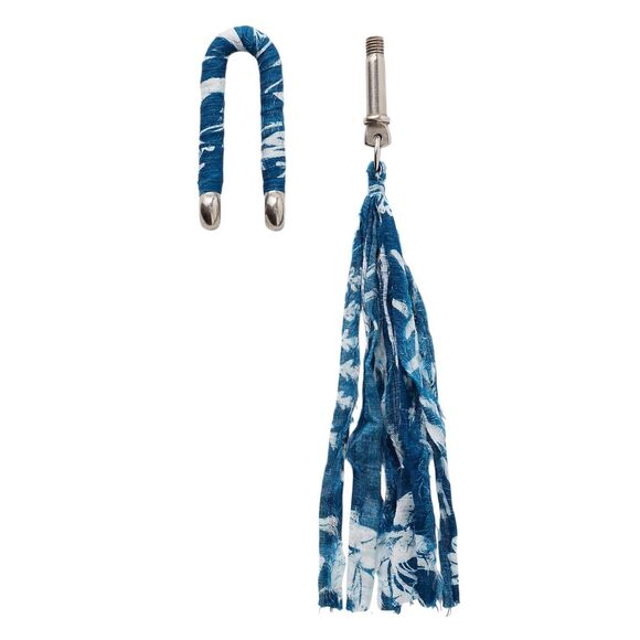 Free People Wrapped Carabiner Bag Charm Blue - Picture 2 of 2